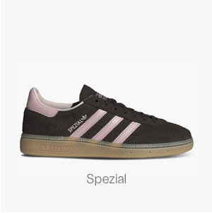 adidas Women's Handball Spezial Sneakers in Dark Brown/Pink