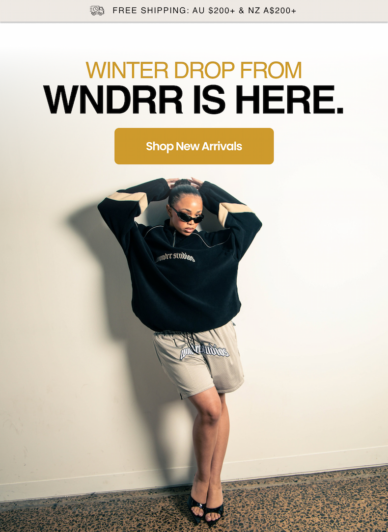 Winter Drop From WNDRR Is Here.