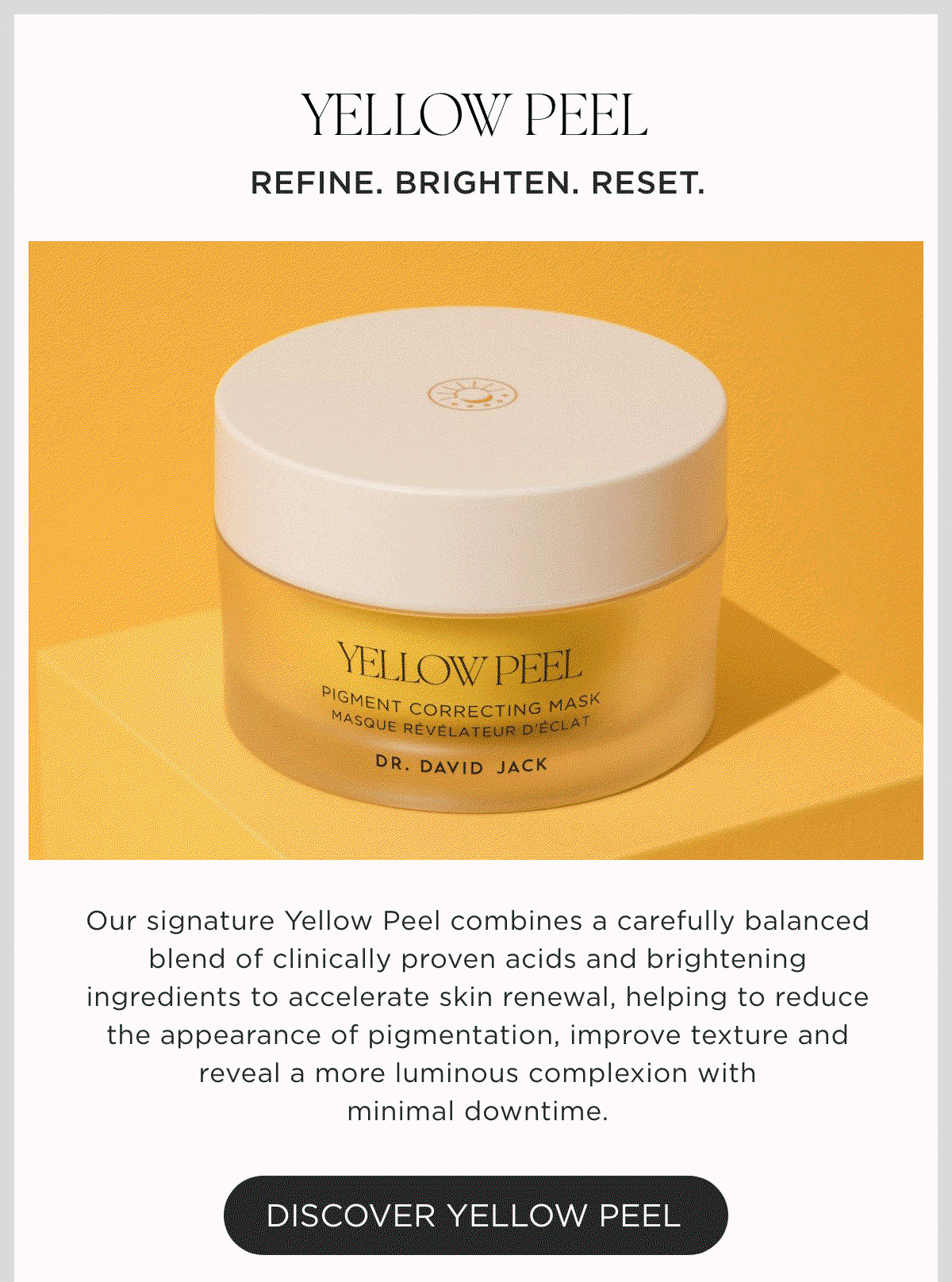 THE YELLOW FACE PEEL- SHOP NOW