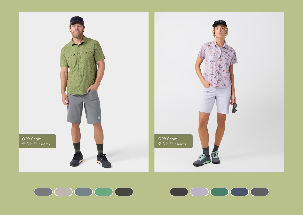 For singletrack and gravel ideas. Men's and Women's OPR Short