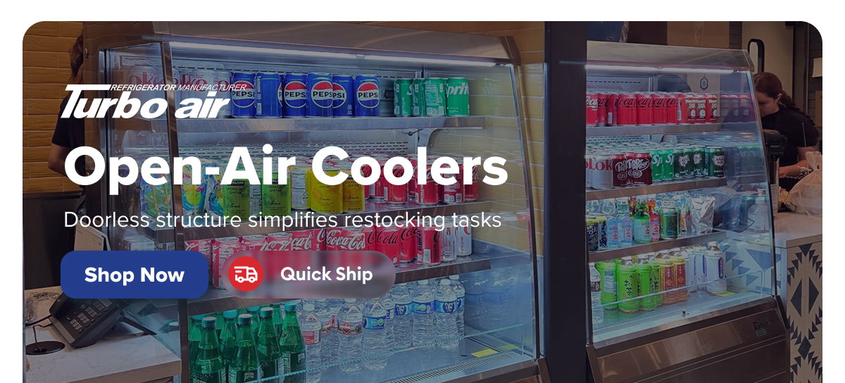 Turbo Air Open-Air Coolers