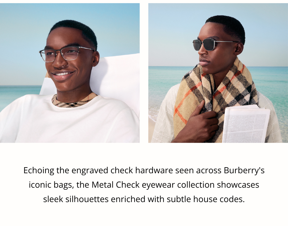 model wearing burberry