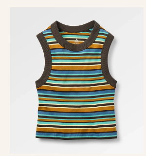 Women's Out There Ribbed Cropped Vest