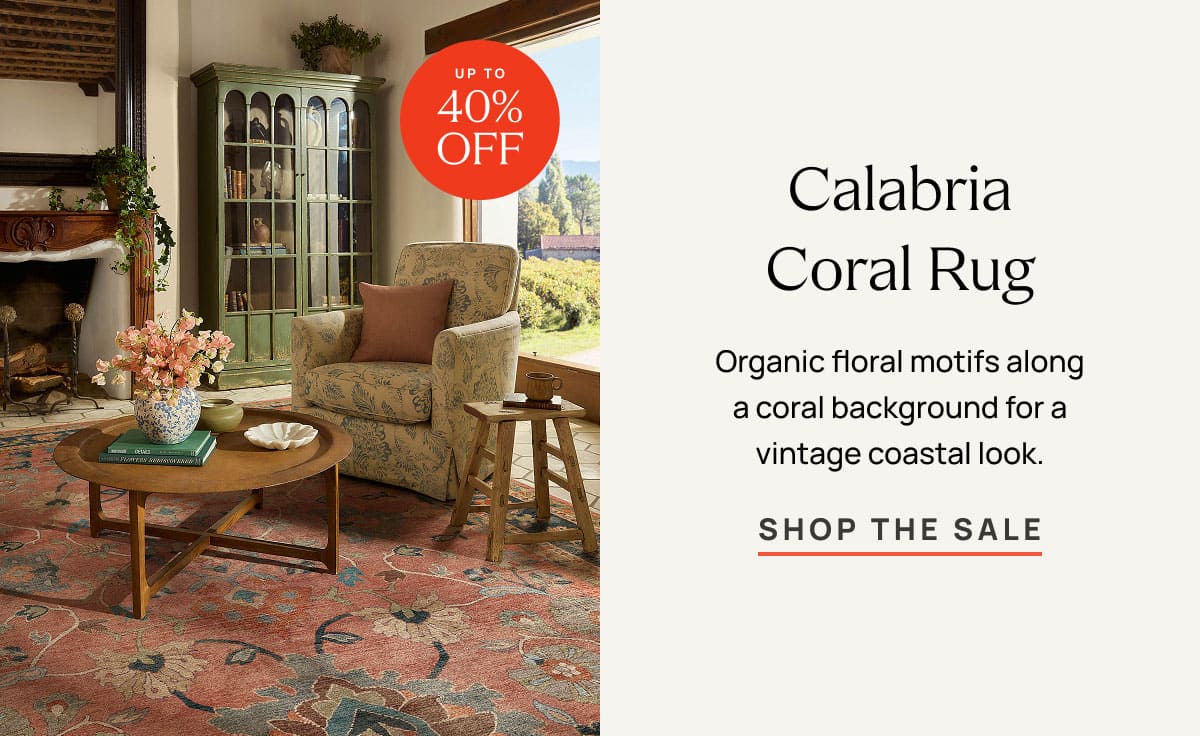 Calabria Coral Rug | Shop The Sale 