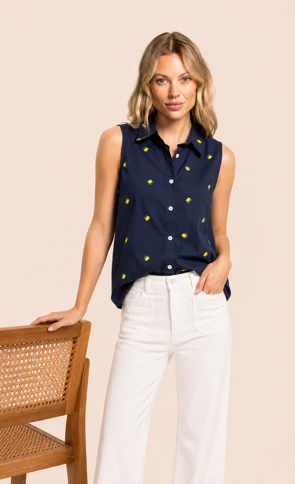Becky Top Navy