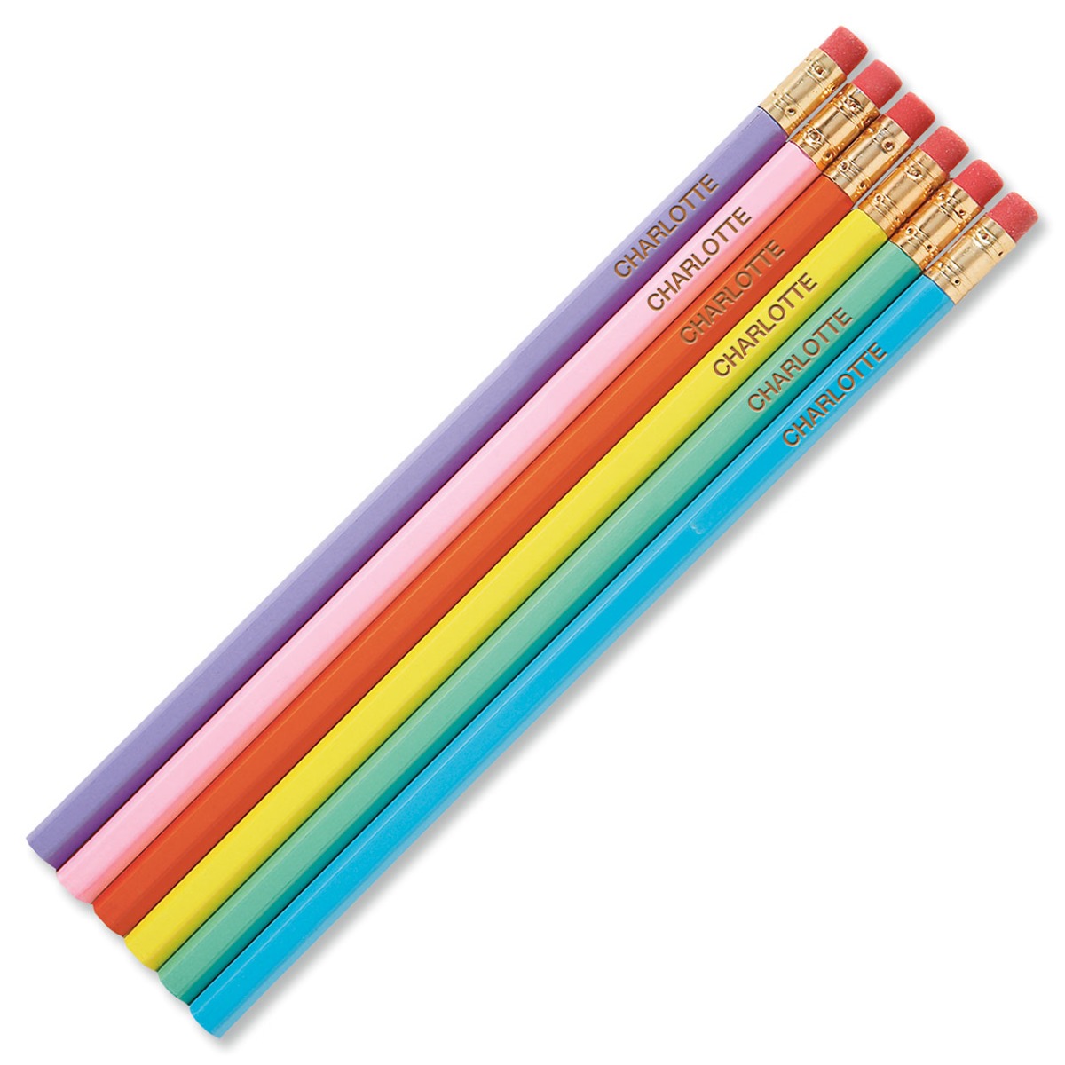 Image of #2 Pastel Personalized Hardwood Pencils