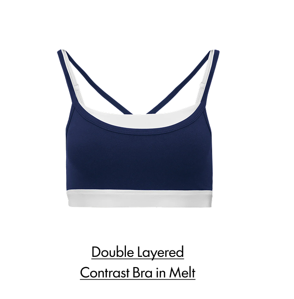DOUBLE LAYERED CONTRAST BRA IN MELT