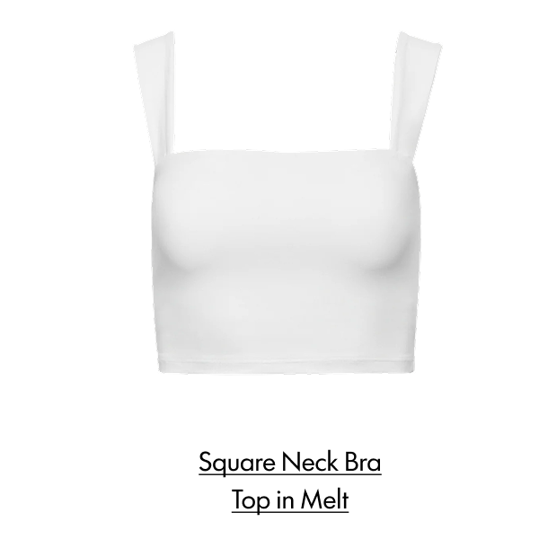 SQUARE NECK BRA IN MELT