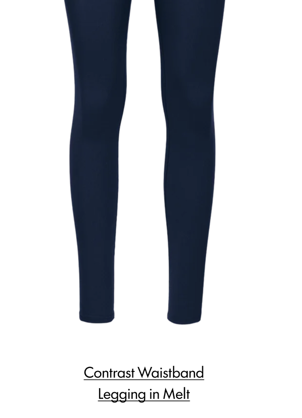 CONTRAST WAISTBAND LEGGING IN MELT
