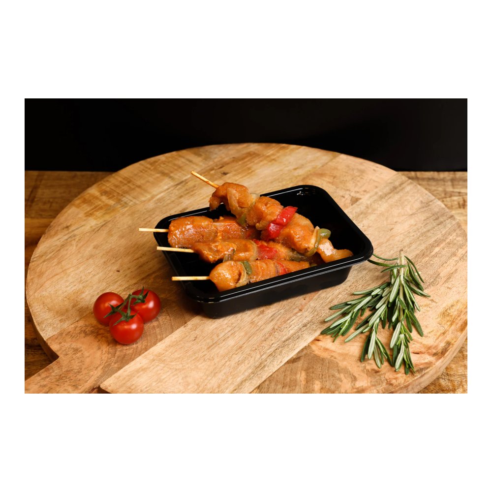 Kipshaslick met paprika en ui