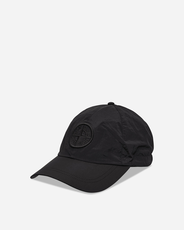 Nylon Metal Baseball Cap Black