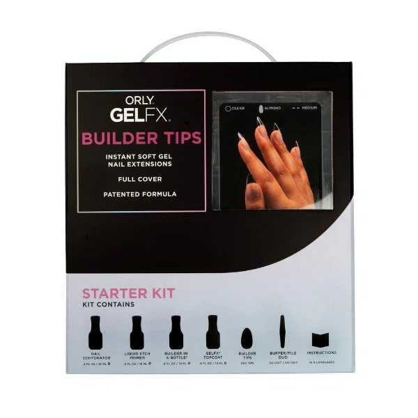 Image of GELFX Builder Tips Starter Kit - Almond Medium