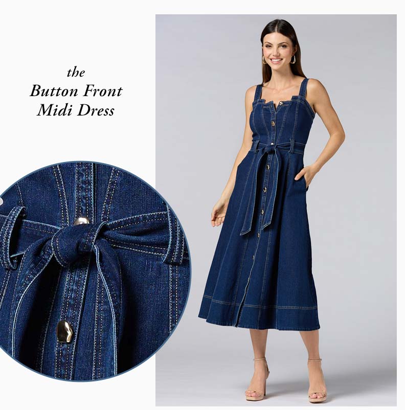 Shop Button Down Midi Dress