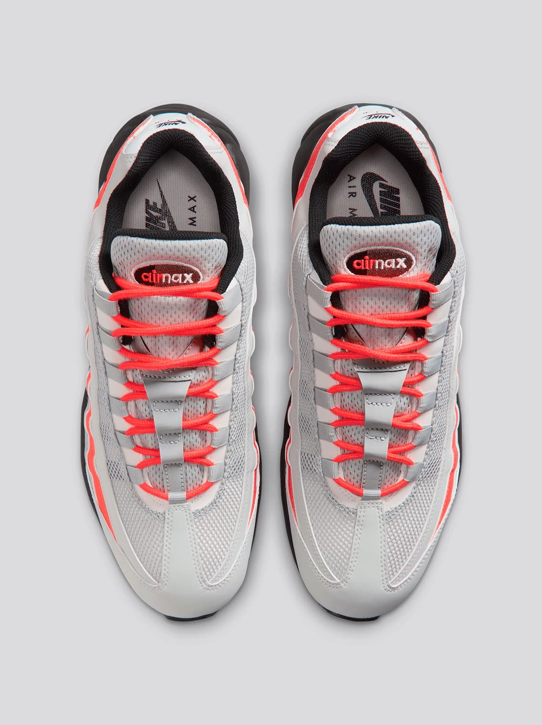 NIKE  Air Max '95 Spikeless Golf Shoes Light Silver/Black/Light Smoke Grey