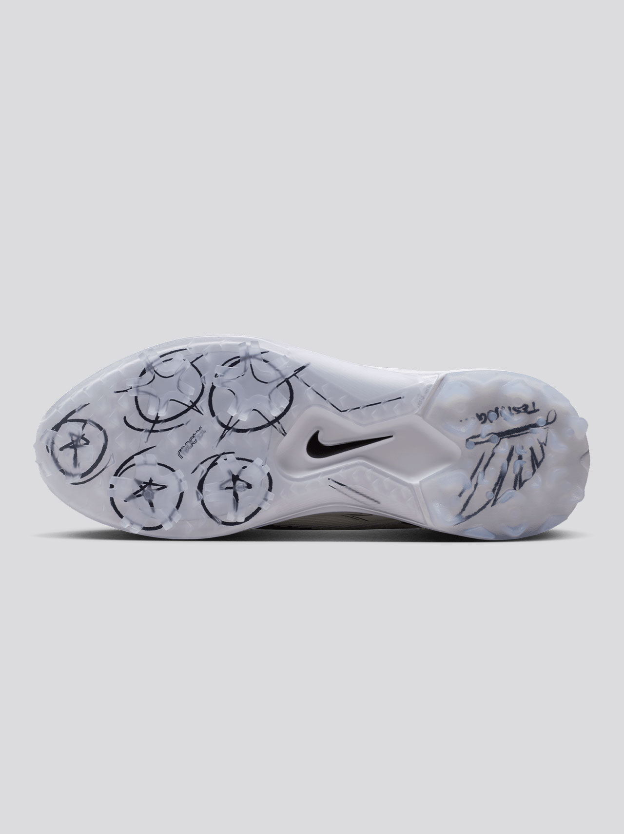 NIKE  Pegasus 1 Spiked Blueprint Spiked Golf Shoes White