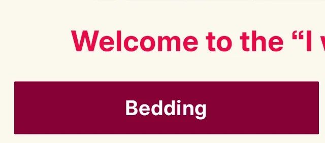 bedding
