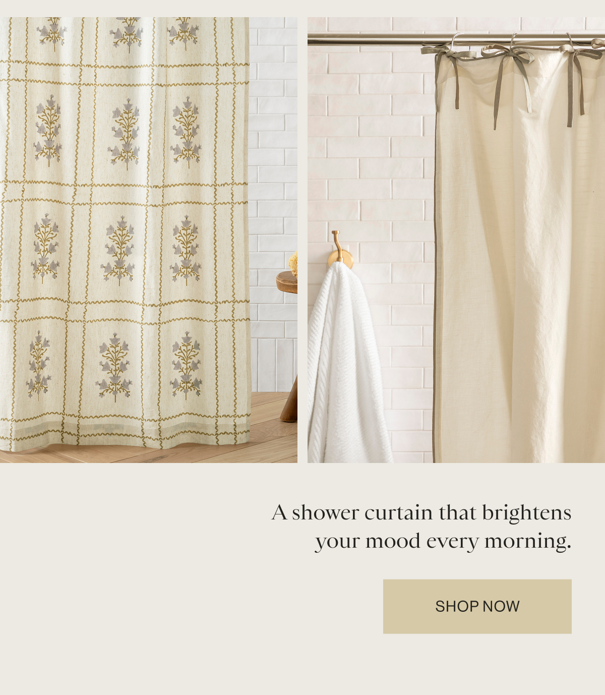 A shower curtain that brightens your mood every morning