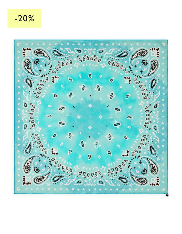 Nickituch aus reiner Seide im Bandana-Design
