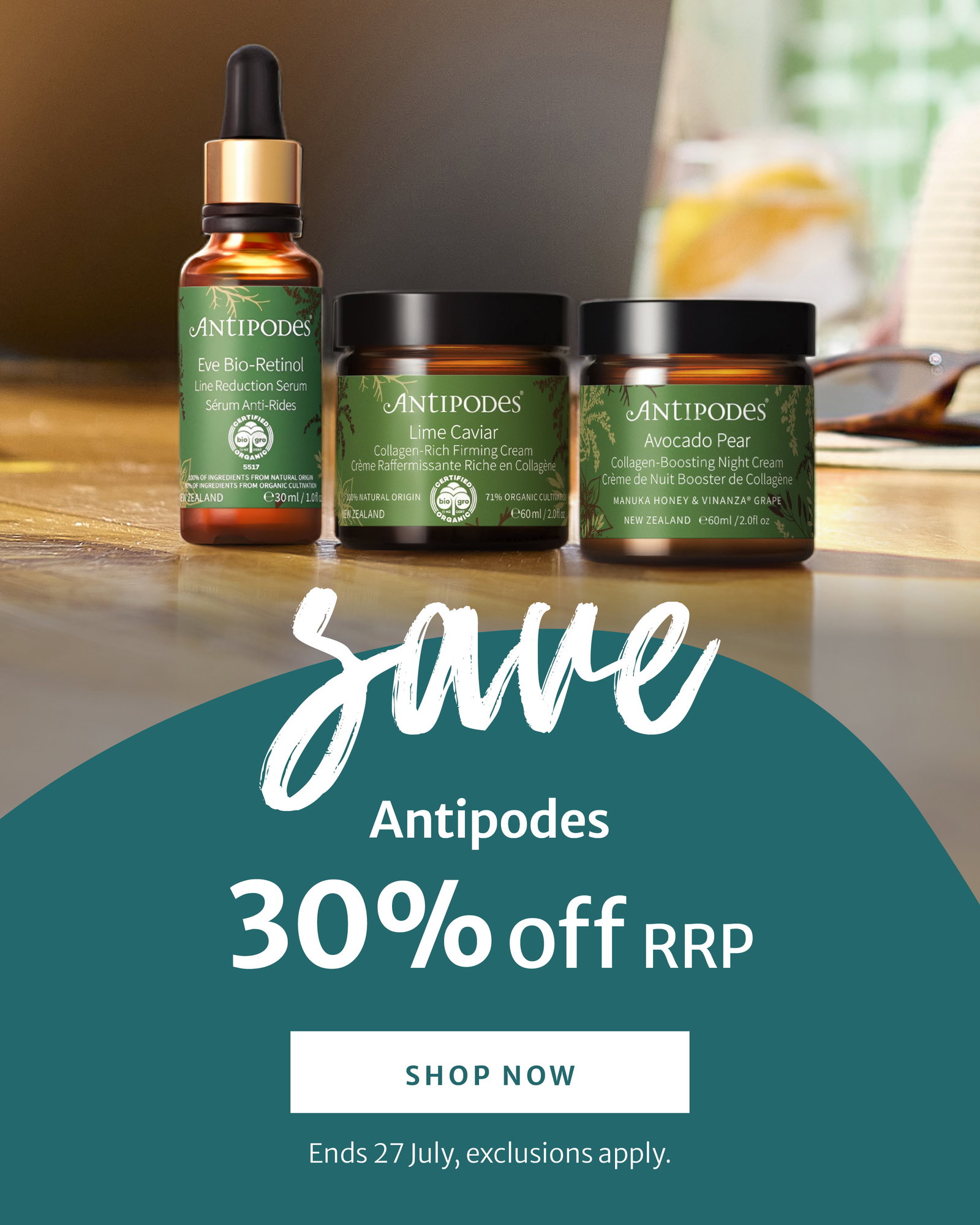 30% off RRP on Antipodes