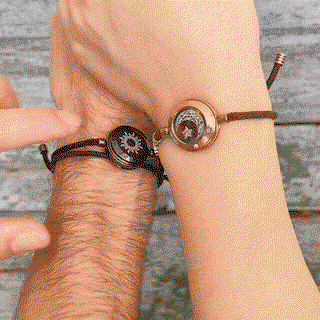 Glowing totwoo Sun & Moon connected touch bracelets