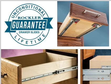 Lifetime guarantee on drawer slides