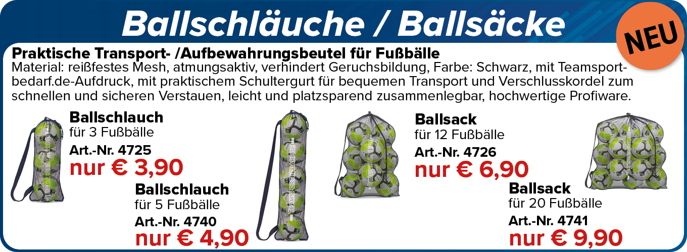 NEU! Ballschläuche / Ballsäcke