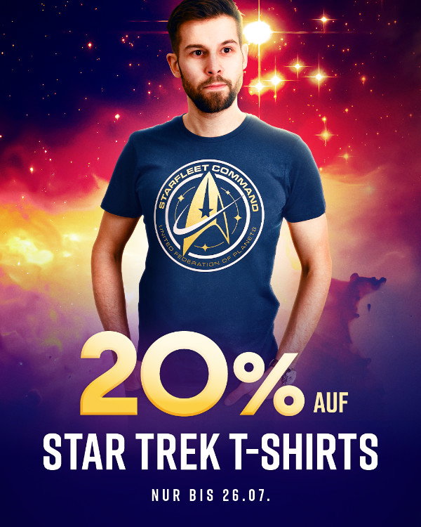 20% auf Star Trek T-Shirts - Nur bis 26.07.