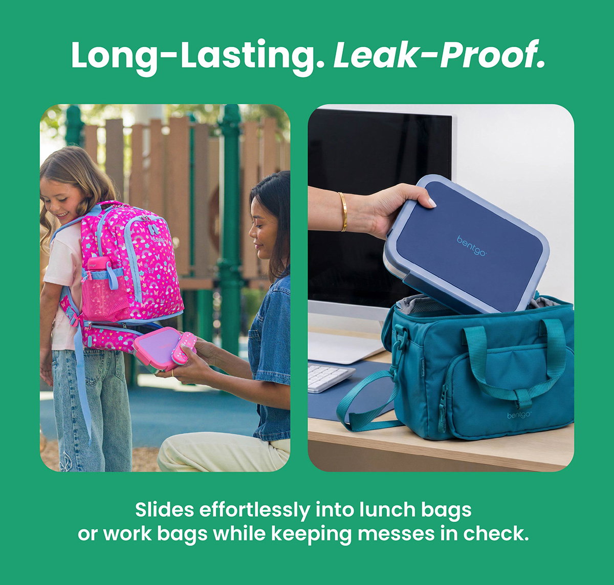 Long-Lasting. Leak-Proof. - Slides Effortlessly Into Lunch Bags Or Work Bags While Keeping Messes In Check
