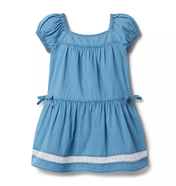 The Denim Puff Sleeve Dress
