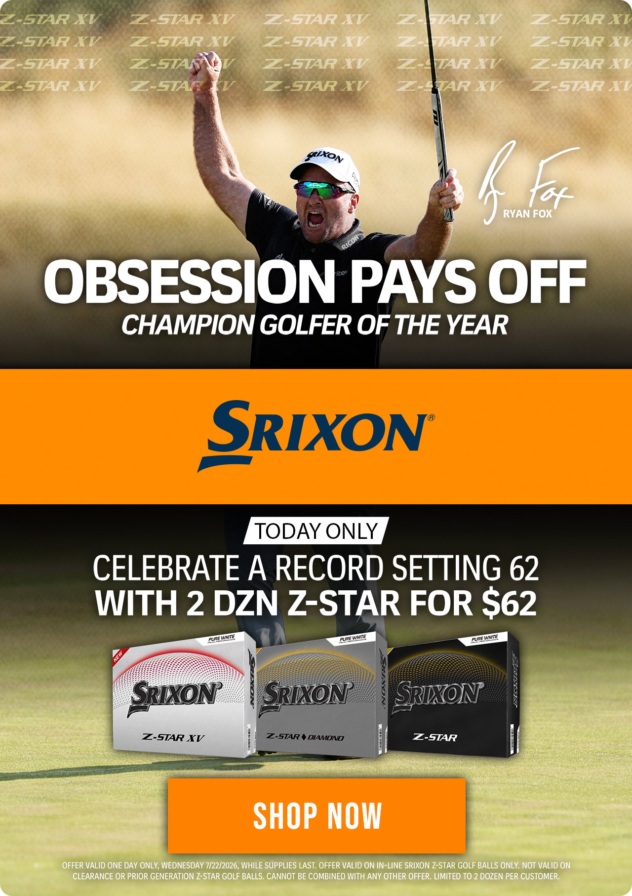 Srixon Z-Star | TODAY ONLY - 2 Dozen for $62