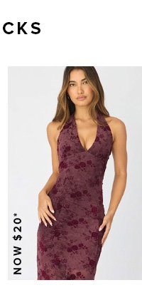 Red Bodycon Dress Halter Neck