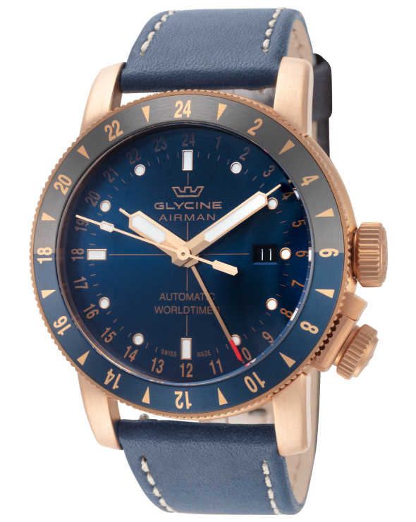 Glycine Airman Contemporary Bronze GMT Men's Watch GL0548