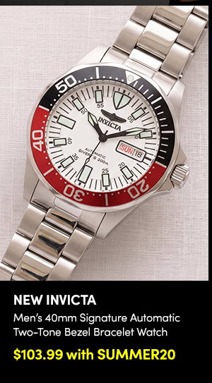 INV-102847  INVICTA | Men's 40mm Signature Automatic Two-Tone Bezel Bracelet Watch  Brand New $103.99 with SUMMER20