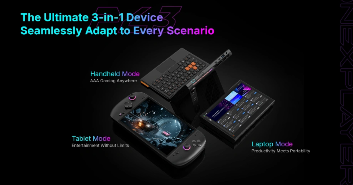 OneXPlayer 3: Next-Gen 3-in-1 AI Gaming and Productivity Handheld