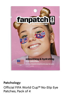 Patchology Official FIFA World Cup™ No-Slip Eye Patches, Pack of 4