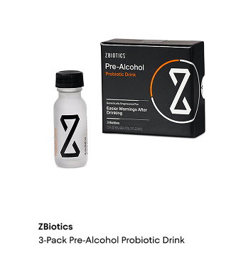 ZBiotics 3 Pack Pre Alcohol Probiotic Drink