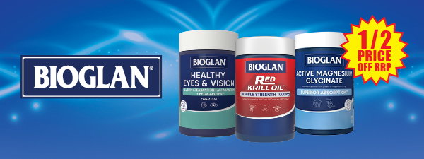 ½ price off RRP on Bioglan range