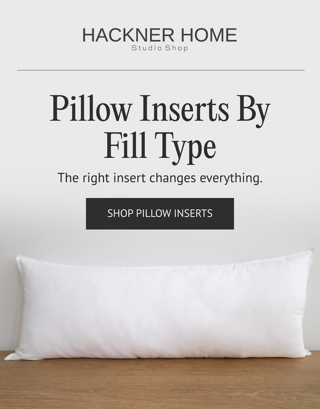 Pillow Inserts By Fill Type