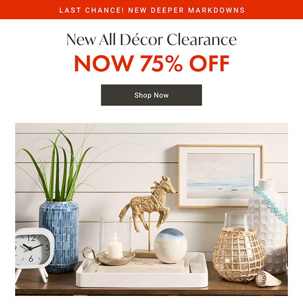 All Decor Clearance - NOW 50% OFF - Shop Now