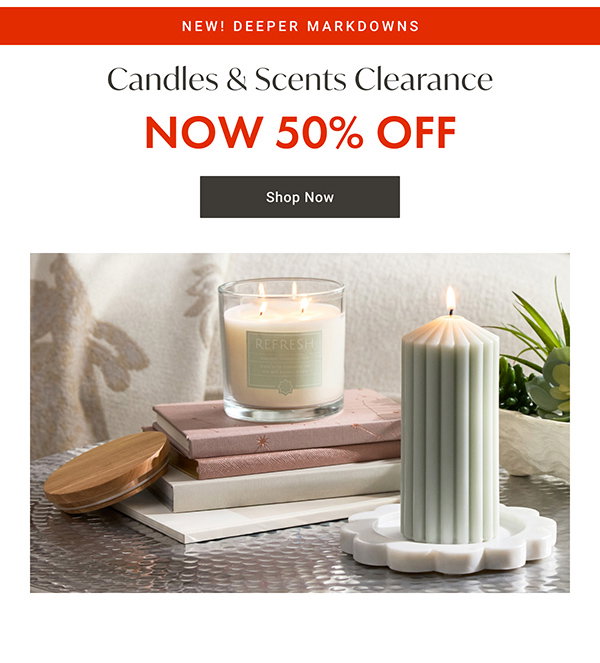 Candles & Scents Clearance - 50% OFF - Shop Now