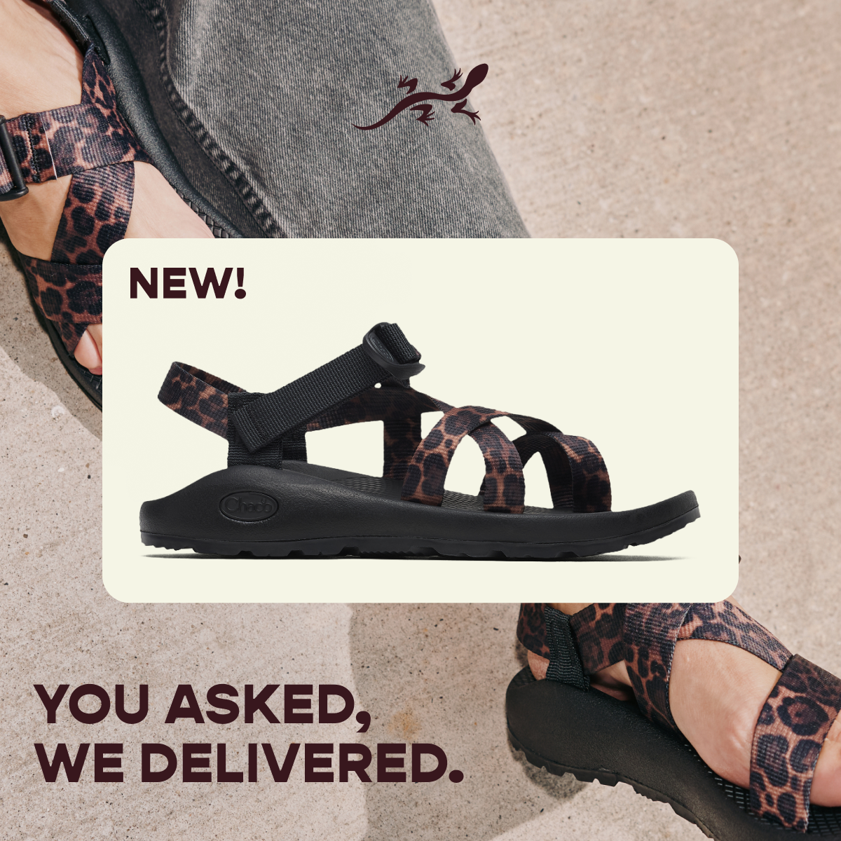 Chaco - New Brown Leopard Z2. You asked, we delivered.