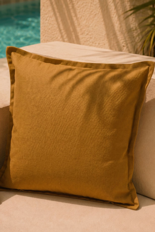 Housse de coussin Leolino curry
