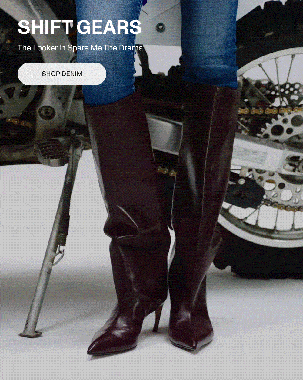 SHIFT GEARS - The Looker in Spare Me The Drama - SHOP DENIM