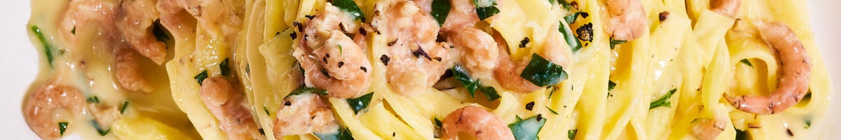 Pasta Carbonara mit Nordseekrabben