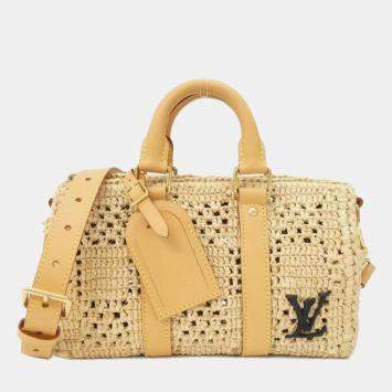 Damier Raffia Keepall Bandouli