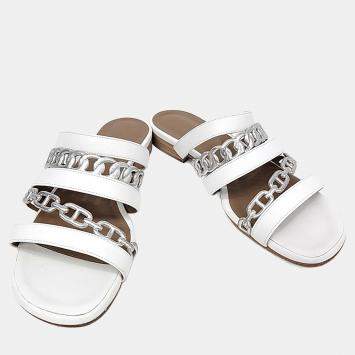 Hermès White Leather Amalfi s