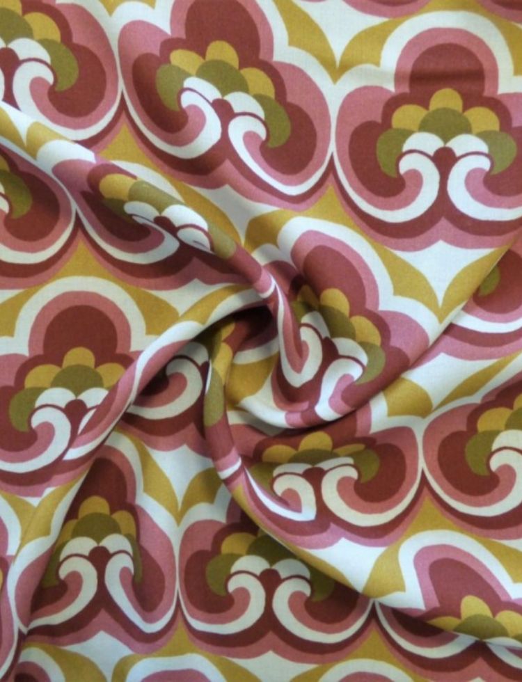 Lady McElroy Viscose Challis Fabric Rose