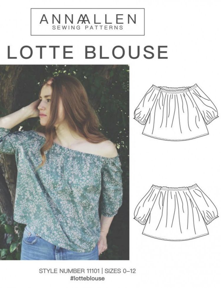 Anna Allen Clothing Sewing Pattern Lotte Blouse (PDF)