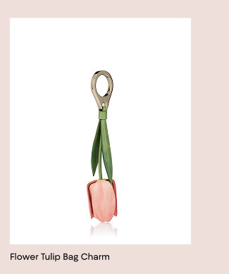 Women's Flower Tulip Bag Charm 
