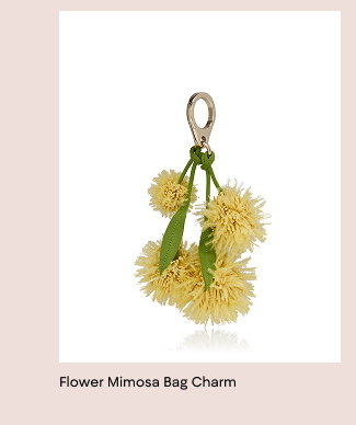 Women's Flower Mimosa Bag Charm 